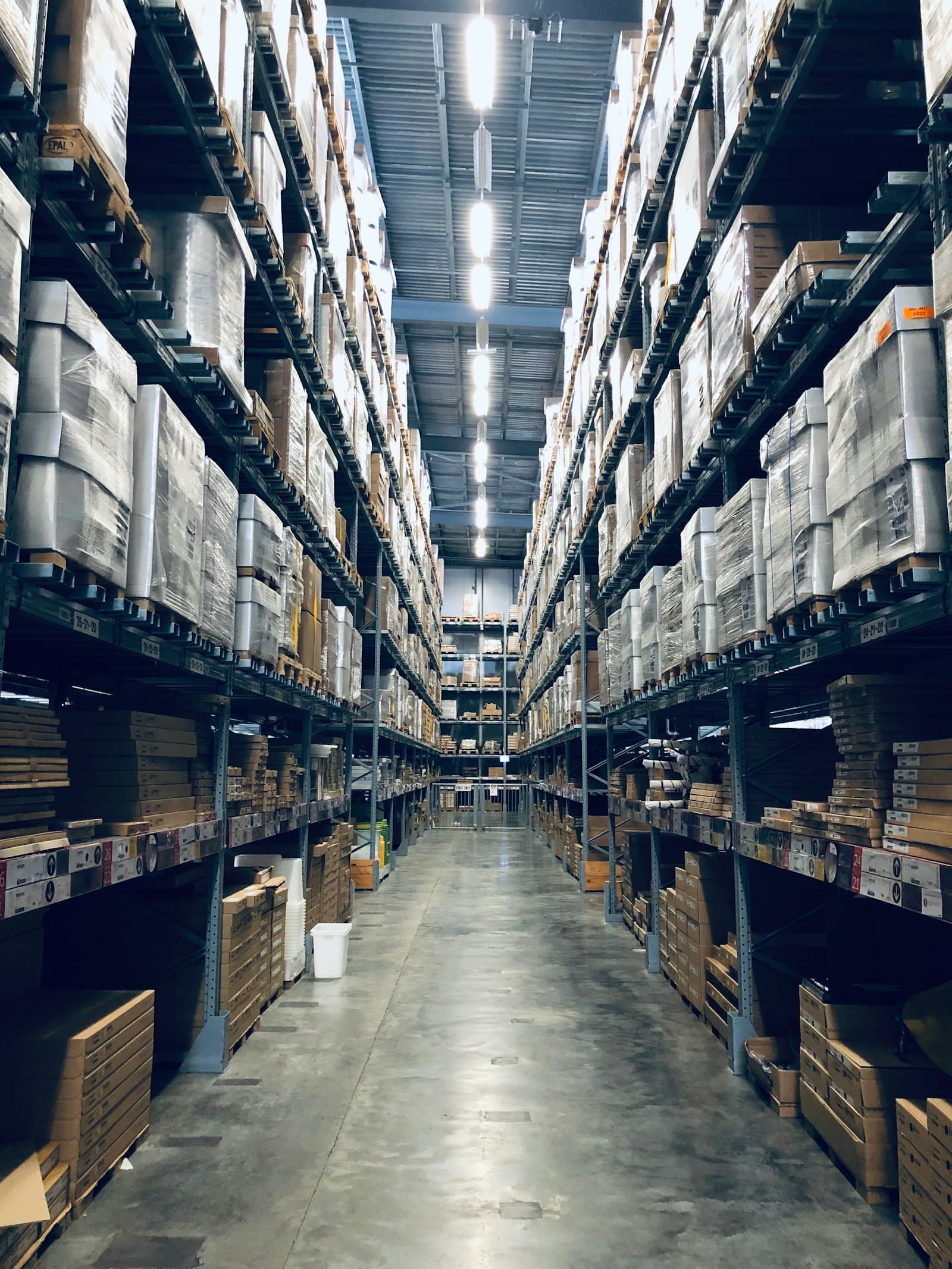 Inside the Al-Boyut materials store on Lakeside Estate
